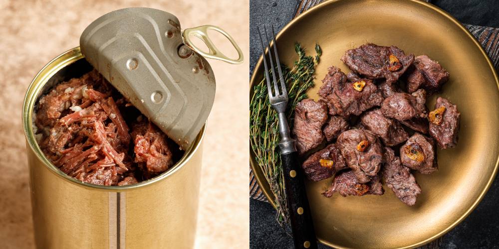 Canned Beef vs Freeze-Dried Beef